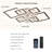 Dalchand 33" 6-Speed Dimmable LED Reversible Flush Mount Ceiling Fan With Remote And App