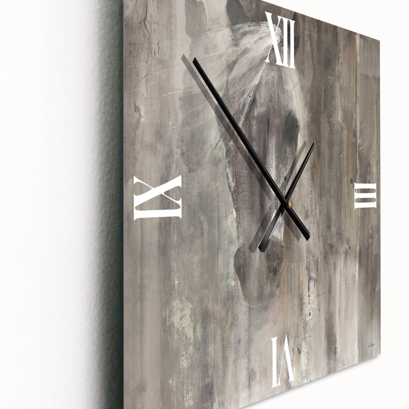 Farmhouse Horse - Farmhouse Wall Clock, Small
