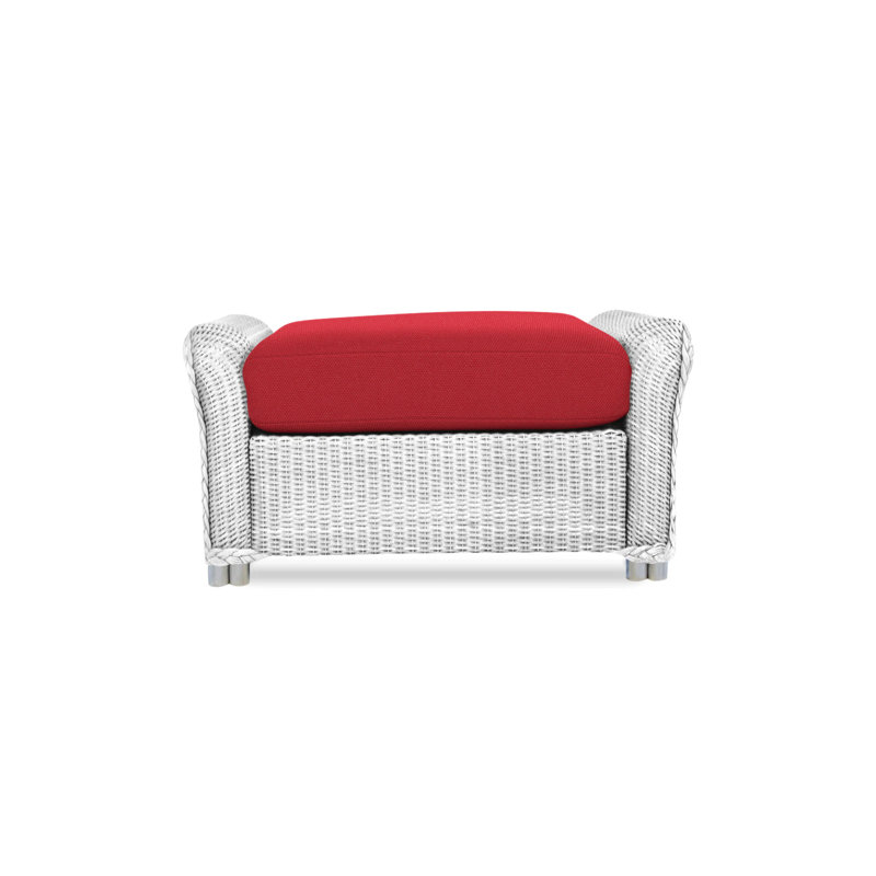 Reflections Outdoor Ottoman, Charlotte Sparrow, White