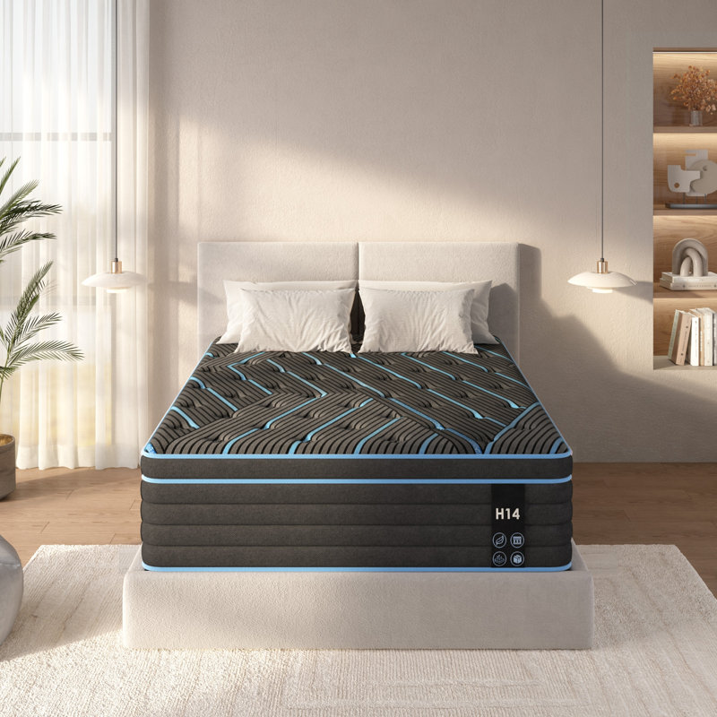 12 Inch Hybrid Mattress, Individually Pocketed Innerspring, Medium Firm, King