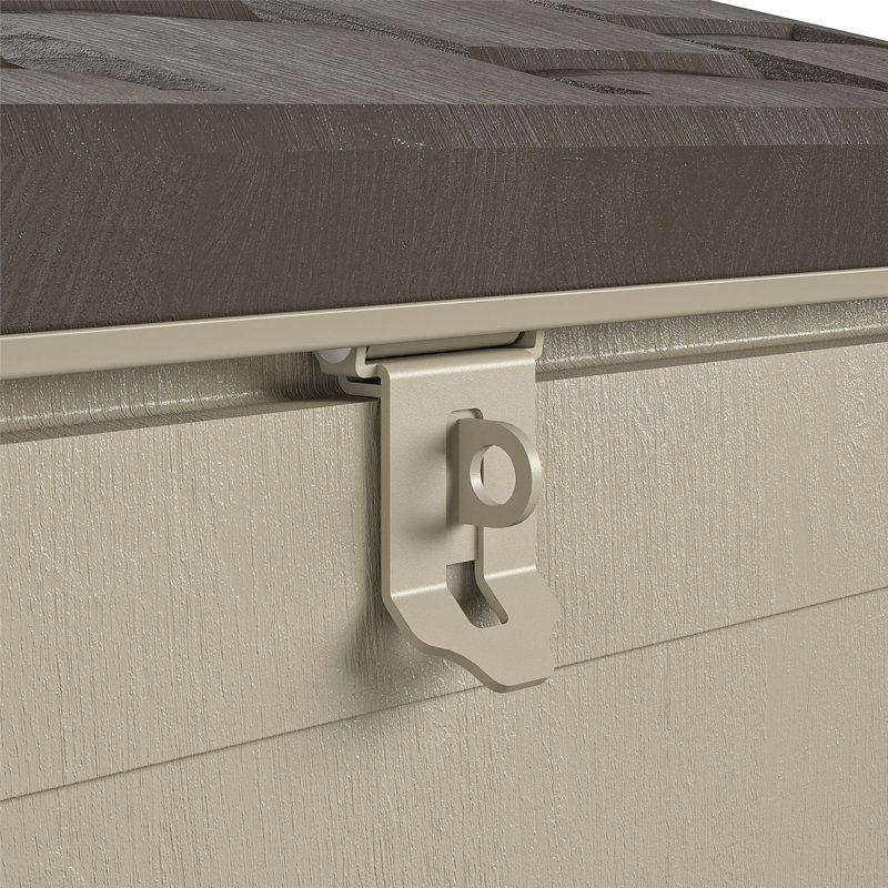 Cosco Tan and Brown Lockable Outdoor Package Delivery Box