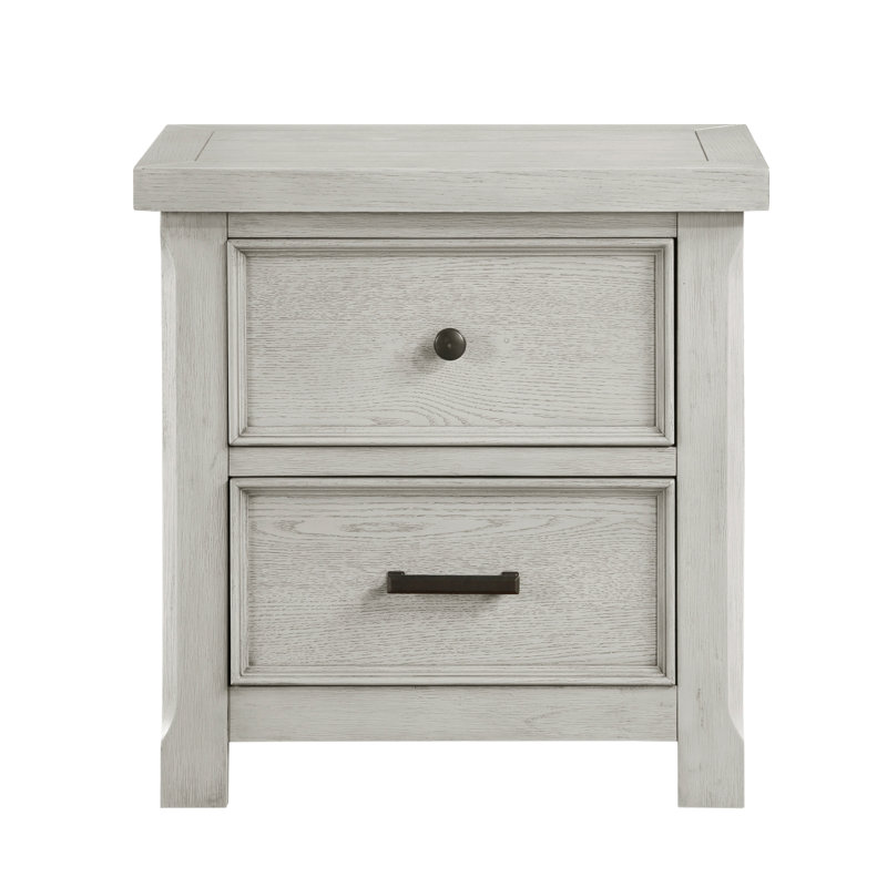 Grateron 28"W 2-Drawer Nightstand · Weathered Gray