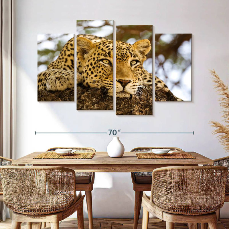 Brampt Leopard Looking For Prey, 42'' H x 68'' W