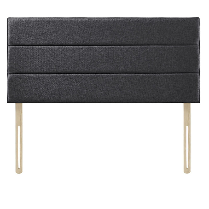 Upholstered Headboard, Small Double (4'), Charcoal