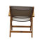Chaise de patio pliante en teck Shirk