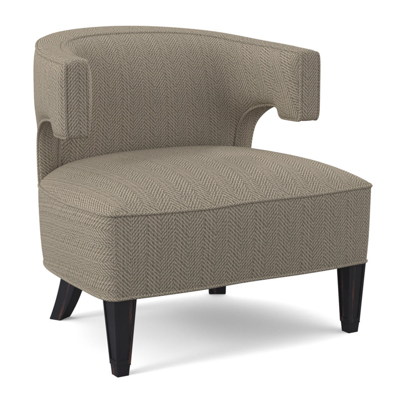 Laurel Barrel Chair, Vintage Ebony, Tortoise Shell Flax