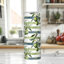 Gobelet personnalisé à motif de branches d'olivier vert 20 oz avec couvercle et paille en acier inoxydable