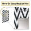 Motif à chevron géométrique neutre blanc gris Izat - miroir à chevron-677822771