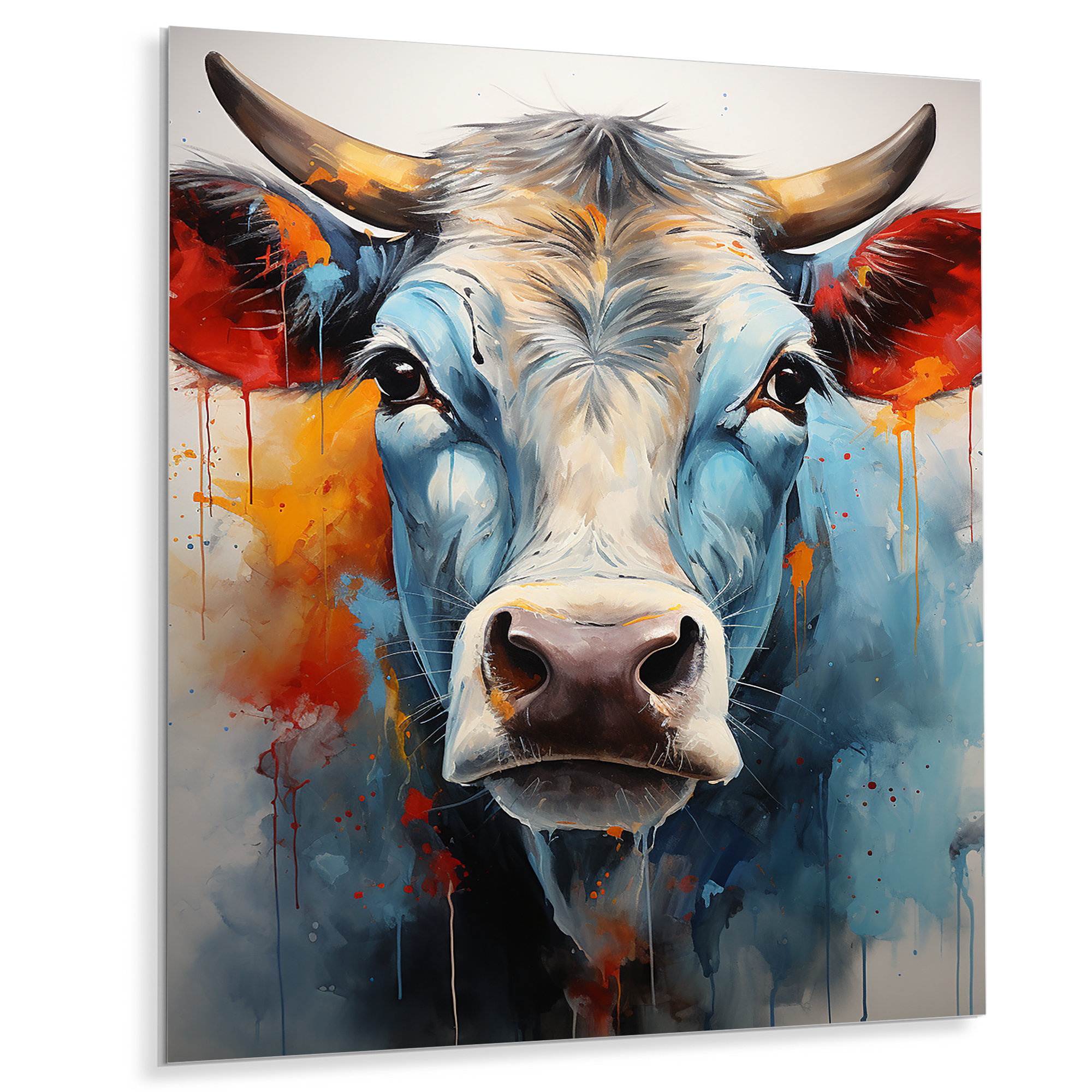 Red Barrel Studio® Cow Wisdom On Metal Print | Wayfair