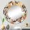 Miroir de salle de bain mural rond