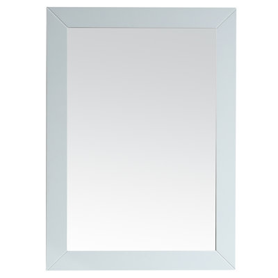 Miroir rectangulaire en bois gris 30 "x 35" Eviva Acclaim