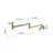 Pot Filler Faucet Wall Mount - Golden Brass Type, Arm For Easy Filling Procedure, Double Handles Managed Water Flow Volume Management, Corrosion & Fingerprint- Surface Sign Signal, Peaceful Splash--904869058