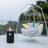 Emestine Lava Tube 28" Outdoor Concrete Column Propane Fire Pit 40,000 BTU - Includes Lava Rocks & PVC Cover