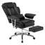 Fauteuil de direction grand et grand avec repose-pieds, fauteuil d'ordinateur en cuir, dossier inclinable ergonomique pour grand bureau à domicile