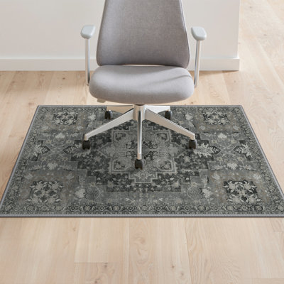36"x60"Office Chair Mat,Under Desk Carpet Protector,Machine Washable 1/5" Thick Low Pile Thin Floor Mat