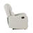 Taupe Reclining Chair 1Pc Comfort Seating Faux Leather Upholstery Living Room Furniture Solid Wood-1213483007