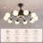 39.4" Bladeless Ceiling Fan with Remote and 10 lights-1419108094