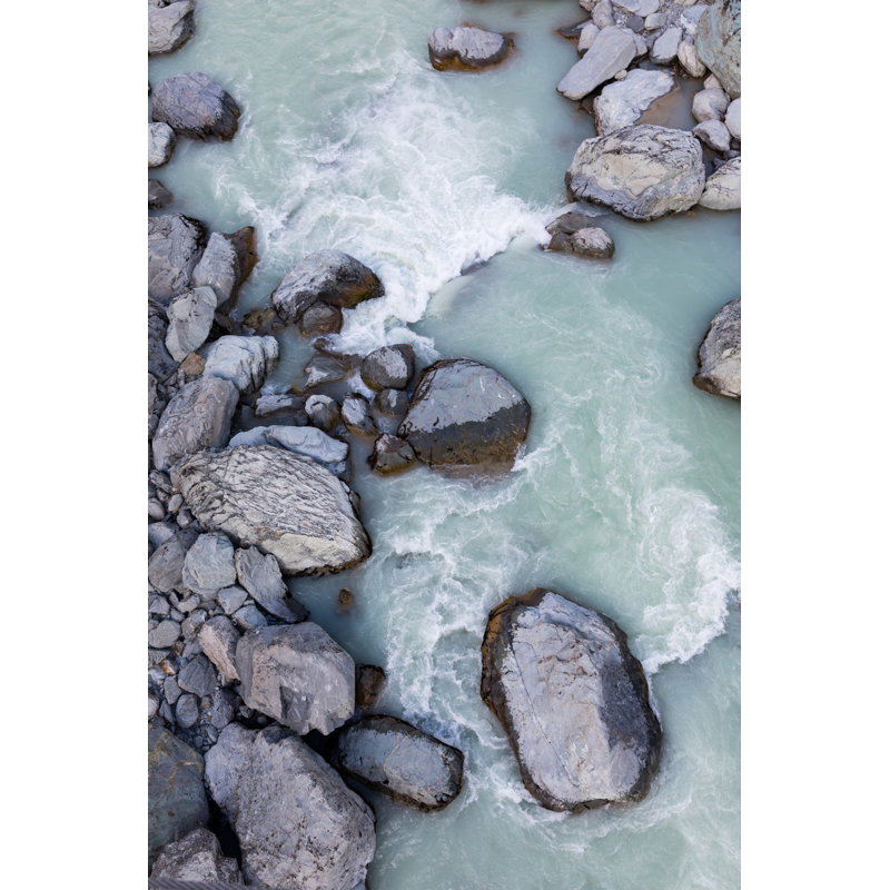 "Alpine Rocks And Stream On Canvas" par Sharon Jones, photographie, H 30 po x l 20 po x P 1,25 po