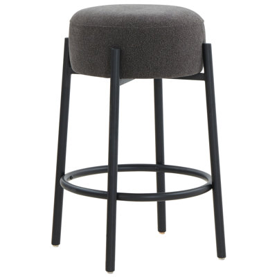 Colombe Upholstered Stool with Metal Frame