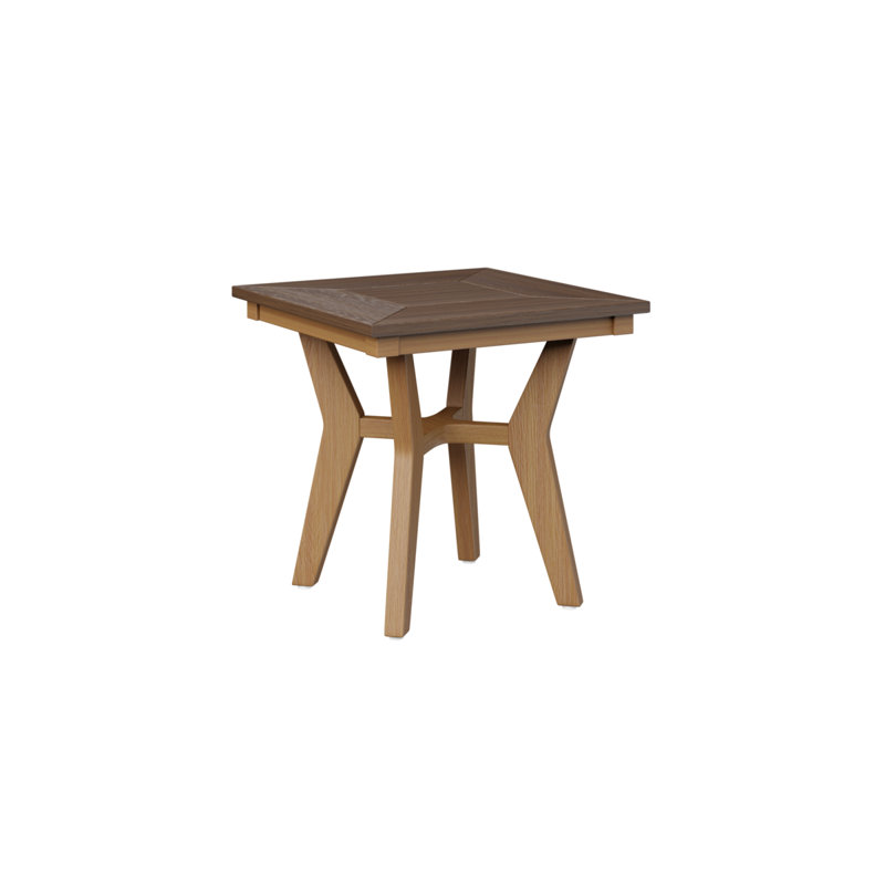 Table de bout berlinoise Berlin, Imbuia, Teck naturel