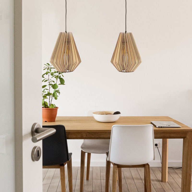 Ambre 1 - Light Pendant, White Cord