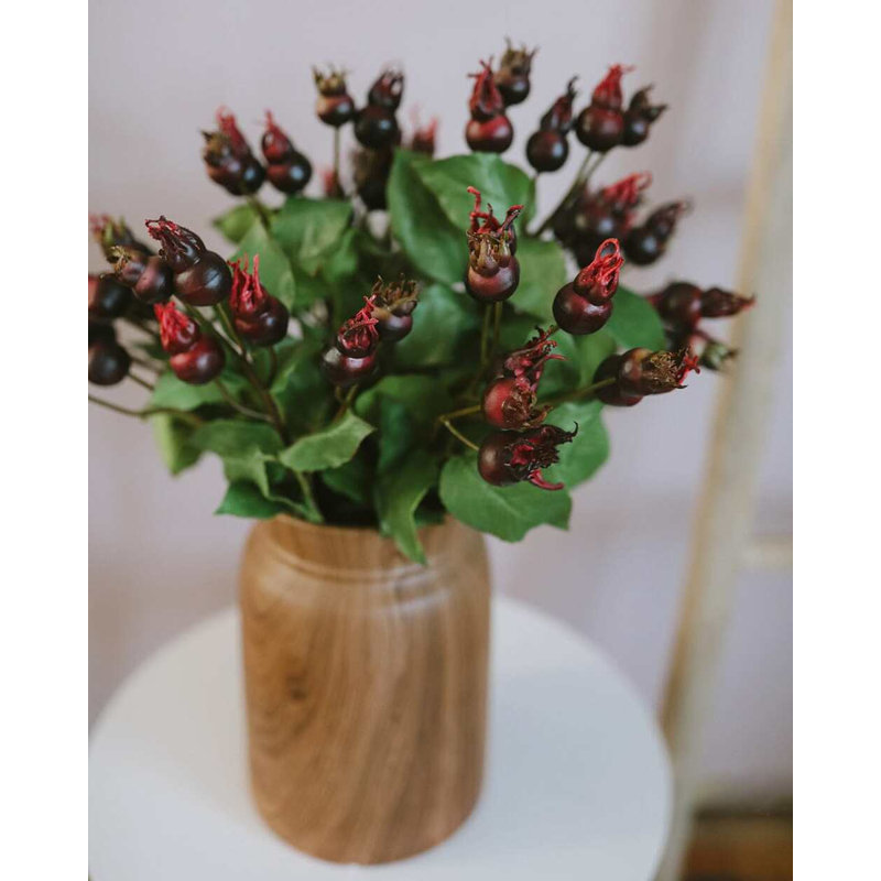 Artificial Montana Rose Hip 23.5", Red, 18" H x 6" W