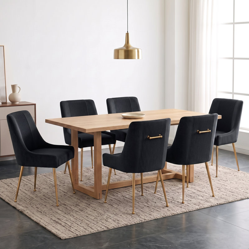 Chaise d'appoint Elian, Noir, noir, noir, noir, 6