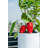 Outdoor White Fiberstone Pot