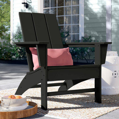 POLYWOOD X Sol 72 Jamarion Adirondack Chair in Black