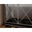 Elegant Decor Mirrored Cabinet With Silver Edging