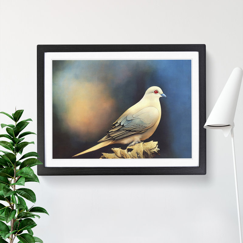 Spectacular Dove Bird - Framed Print, Black Frame, 46cm H x 64cm W