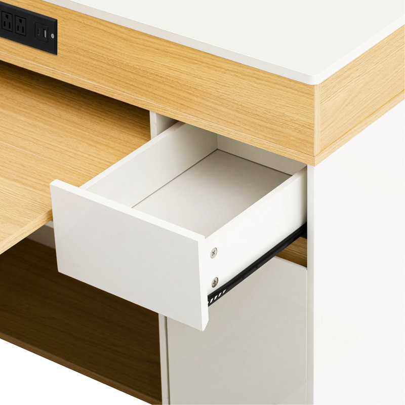 Table de salle à manger extensible avec plateau pliable extra-long, îlot de cuisine roulant avec tiroirs, prise de courant et verrou de frein, armoire de rangement pour la cuisine et la salle à manger
