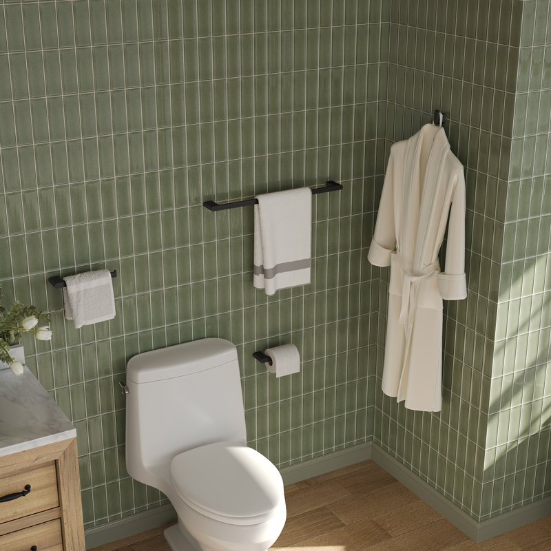 4 - Piece Bathroom Hardware Set, Matte Black