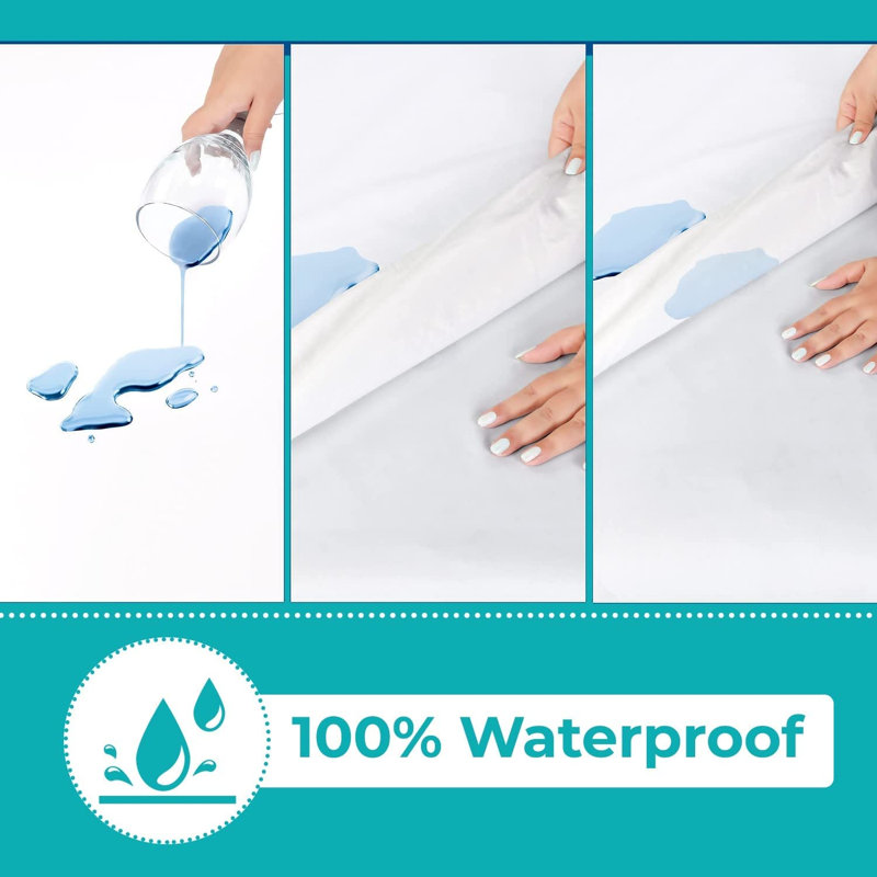 Mattress Encasement, 100% Waterproof 5-Sided Mattress Protector, Twin
