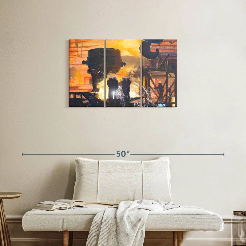 Steelworks, 20" H x 33" W
