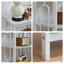 Table de chevet à 3 niveaux de style industriel (ensemble de 2) - Disponible en finitions noire, dorée et blanche-887331947