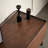 Modern Simple Style Black Walnut TV Stand-107437685