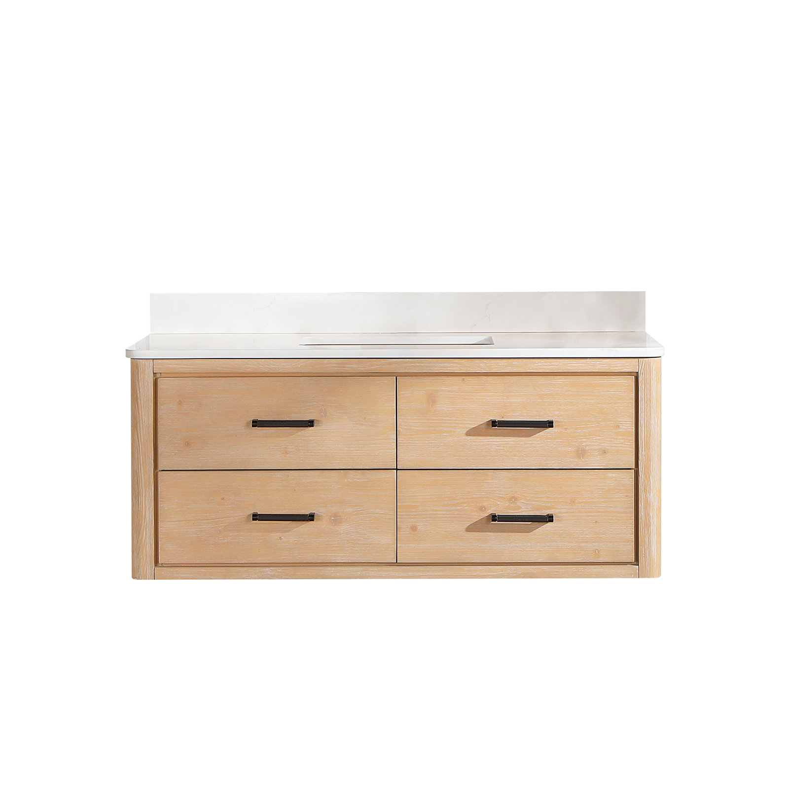 Cristo 48'' Single Bathroom Vanity, Fir Wood Brown