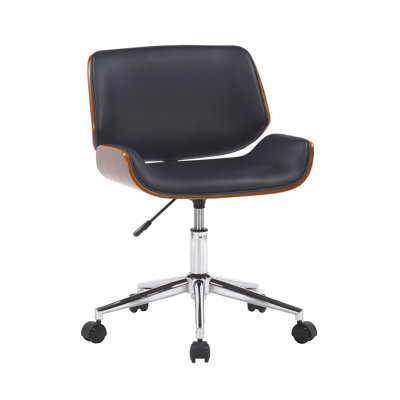 Kimpel Faux Leather Mid-Century Office Chair
