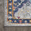 Tapis gris clair / bleu / orange Kirman-916485394