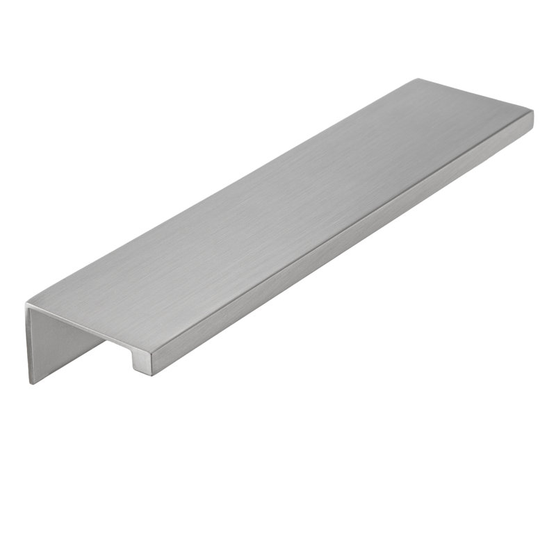 Ethan 4" Satin Nickel Edge Pull, Satin Nickel, 4"