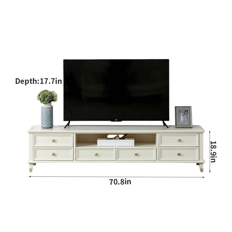 Crédence de rangement Simple Creative 70 70 W, Blanc ivoire
