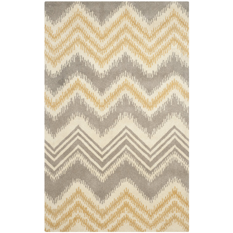 Raika Hand Tufted Wool Chevron Rug