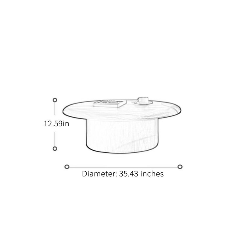 Retro minimalist design coffee table