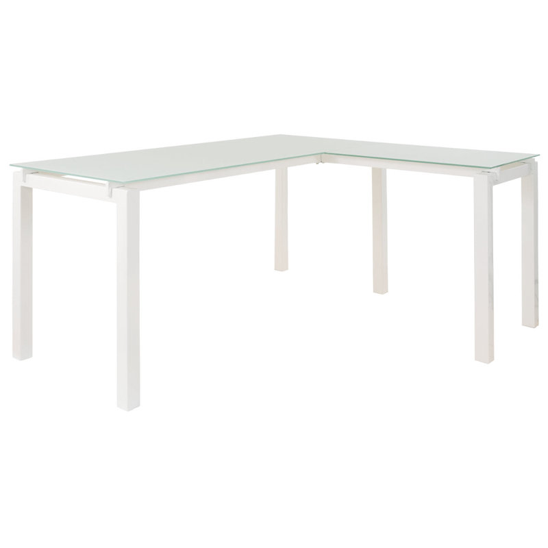 Bureau d'écriture en verre
