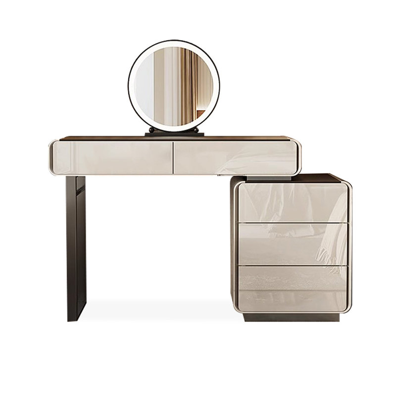 Makeup Vanity with Light mirror,5 drawers