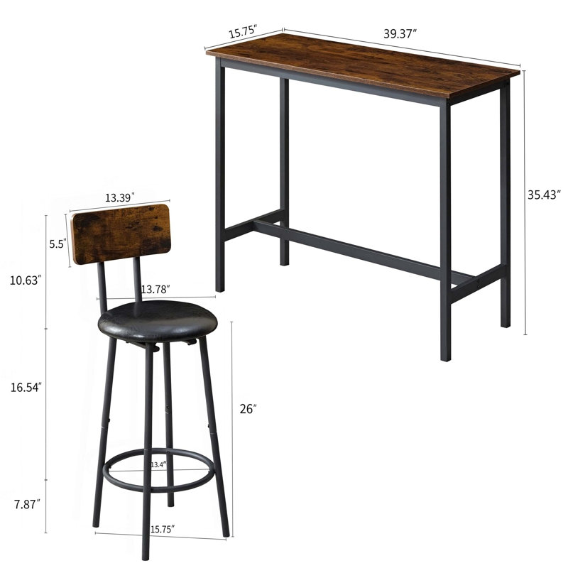 Dining Table Sets, with Fixed Table, 3