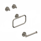 Klass WSBC 256890C Bathroom Hardware Set in Matte Black