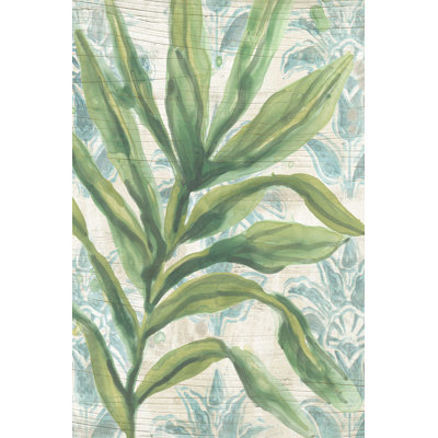 «Palms & Patterns I» par June Erica Vess - reproduction d'art sur toile tendue