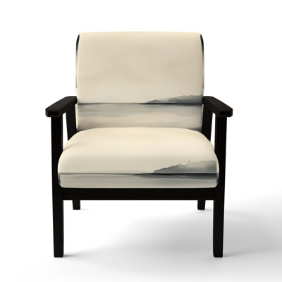 Lake Accent Chair - Beige Lake Horizon, Calm Nature III Arm Chair